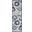 Aloha 2' x 6' Contemporary Rug In Blue Grey