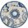 Aloha 4' x 4' Round Contemporary Rug In Blue Grey