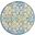 Aloha 4' x 4' Round Rug In Ivory Blue
