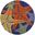 Aloha 5'3" x 5'3" Round Outdoor Rug In Blue Multi