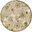 Aloha 5'3" x 5'3" Round Outdoor Rug In Ivory and Green