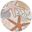 Aloha 5'3" x 5'3" Round Outdoor Rug In Ivory Multi
