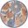Aloha 5'3" x 5'3" Round Rug In Beige Multi