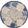 Aloha 7'10" x 7'10" Round Contemporary Rug In Blue Grey