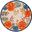 Aloha 7'10" x 7'10" Round Contemporary Rug In Multicolor