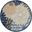 Aloha Blue and Multicolor 4' x 4' Round Tropical Area Rug
