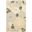 Aloha Modern 2'8" x 4' Modern Rug In Ivory and Green