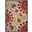 Aloha Red and Multicolor 3'6" x 5'6" Area Rug