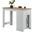 Alonzo 47 Inch Small Space Counter Height Dining Table with Cabinet and Drawer Storage In Oak and White