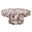 Alora Indoor - Outdoor Patio Concrete Round Coffee Table In Red Marble
