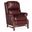 Alta High Leg Reclining Lounger In Burgundy