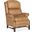 Alta High Leg Reclining Lounger In Taupe