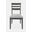 Altamonte Upholstered Ladderback Chair Set of 2 In Brushed Grey