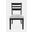 Altamonte Upholstered Ladderback Chair Set of 2 In Dark Charcoal