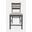 Altamonte Ladderback Upholstered Counter Stool Set of 2 In Brushed Grey