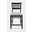 Altamonte Ladderback Upholstered Counter Stool Set of 2 In Dark Charcoal