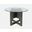 Altamonte 48 Inch Round Dining Table with Glass Top In Brushed Grey