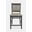 Altamonte Upholstered Counter Stool Set of 2 In Brushed Grey