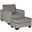 Altari Chair and Ottoman In Alloy