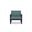 Alto Club Chair In Cast Lagoon and Black
