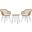Alton Light Brown/Beige 3 Piece Lounge Set