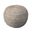 Altra Striped Braided Cotton Blend Ottoman Pouf In Gray and Tan