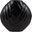 Aluminum 14 Inch Hammered Vase In Matt Black