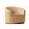 Alva Swivel Armchair In Camel