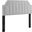 Alyona Channel Tufted Performance Velvet Twin Headboard In Light Gray