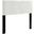 Alyson White Chevron Tufted Performance Velvet Full / Queen Headboard