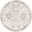 Amadeus Design Power Loom Area Rug- 6' x 6' In Ivory and Silver