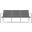 Amalfi 3 Seat Sofa In Light Gray and Matte White