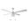 Amalfi 52 Inch 4-Blade No Light Ceiling Fan with Pull Chain In White