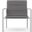 Amalfi Club Chair Set of 2 In Light Gray and Matte White