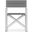 Amalfi Director's Chair Set of 4 In Light Gray and Matte White