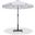 Amalfi Black Piping Aluminum Patio Umbrella with Base Sets In White Fabric and Matte Black