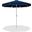 Amalfi Cream Piping Patio Umbrellas In Navy Fabric and Matte White