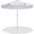 Amalfi Black Piping Patio Umbrellas In White Fabric