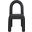 Amari Vegan Leather and Boucle Fabric Dining Chair Set of 2 In Black