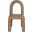 Amari Vegan Leather Dining Chair Set of 2 In Brown