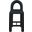 Amari Vegan Leather Stool In Black