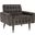 Amaris Shale and Black and Brass Tufted Accent Chair