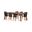 Amazonia SunsetVista 9-Piece Rectangular Patio Dining Set In Black