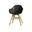 Amazonia Targaryen 2-Piece Chairs Set In Black