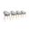 Amazonia Winterfell 4-Piece Chairs Set In Grey
