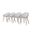 Amazonia Winterfell 4-Piece Chairs Set In White