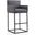 Ambassador Barstool in Grey and Black