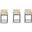 Ambassador Counter Stool in Cream and Black (Set of 3)