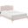 Amber Performance Velvet Queen Platform Bed In Pink MOD-6775-PNK