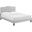 Amber Tufted Performance Velvet King Platform Bed In Light Gray